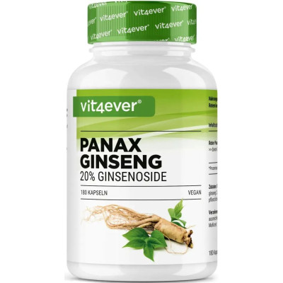 Корейски женшен 600 mg / Roter Panax Ginseng - 180 капсули