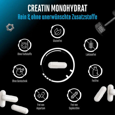 Креатин Ултра 1250mg - 180 капсули | German Elite Nutrition