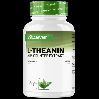 L-Теанин - 750 mg - 180 капсули | Vit4ever - Германия