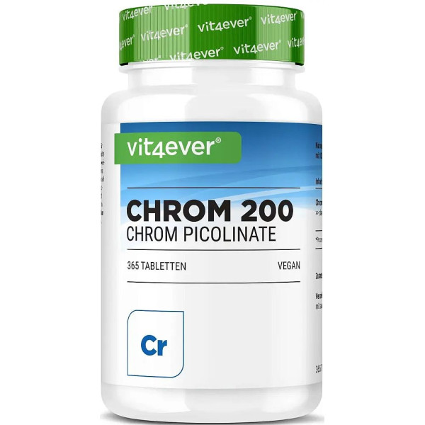 Хром (пиколинат) 200mcg - 365 таблетки | Vit4ever - Германия
