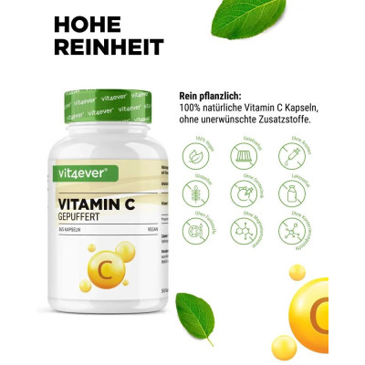 Буфериран Витамин Ц 500 mg - 365 капсули