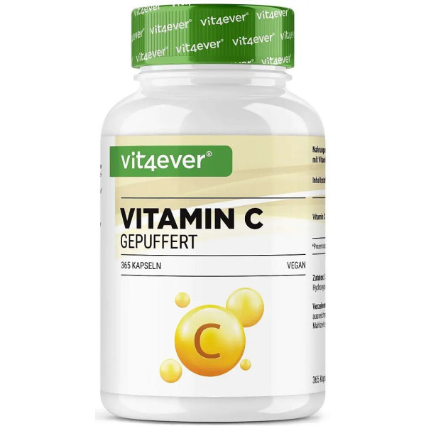 Витамин С 500 mg ниско-киселинен - 365 капсули | Vit4ever - Германия