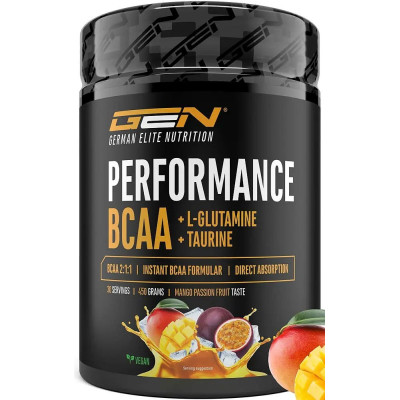 BCAA 2:1:1 прах - манго и маракуя, 450 г| German Elite Nutritin - Германия