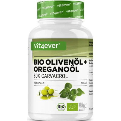 Органично масло от риган и зехтин (80% карвакрол) - 90 капсули | Vit4ever - Германия