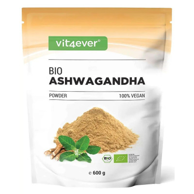Био ашваганда на прах - 600gr | Vit4ever - Германия