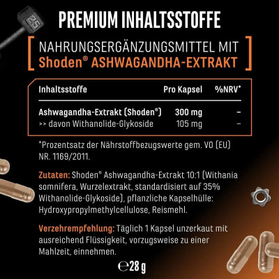 Ашваганда Shoden® 300mg - 60 капсули | Vit4ever - Германия