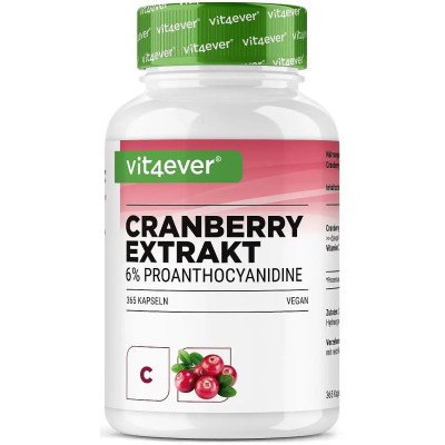 Червена боровинка 500mg с Ацерола 140mg - 240 капсули | Vit4ever - Германия