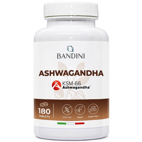 Ашваганда KSM-66® 1500mg - 180 таблетки | Bandini Pharma - Италия