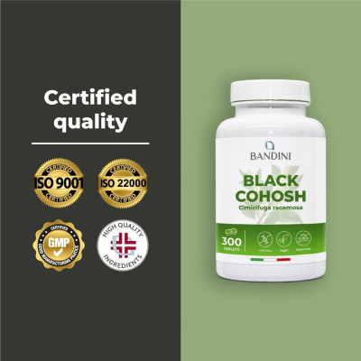 Черен кохош 300mg - 300 таблетки | Bandini Pharma - Италия