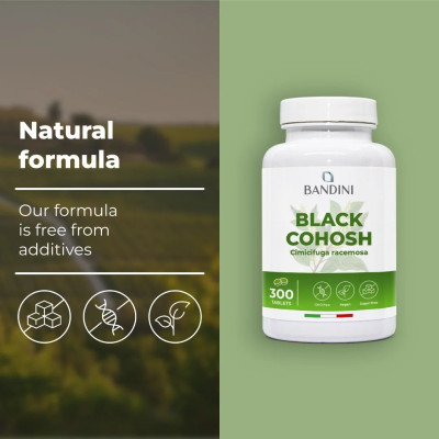 Черен кохош 300mg - 300 таблетки | Bandini Pharma - Италия