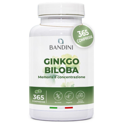 Гинко билоба екстракт 120мг - 365 таблетки | Bandini Pharma - Италия