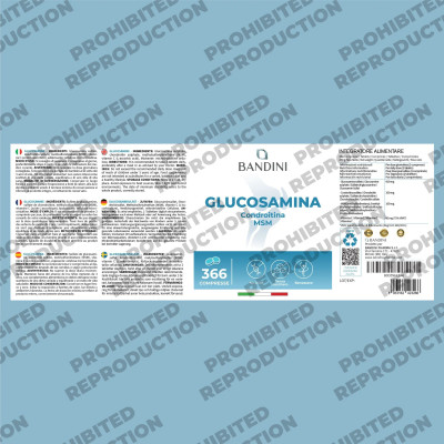 Глюкозамин, МСМ и хондроитин - 366 таблетки | Bandini Pharma - Италия