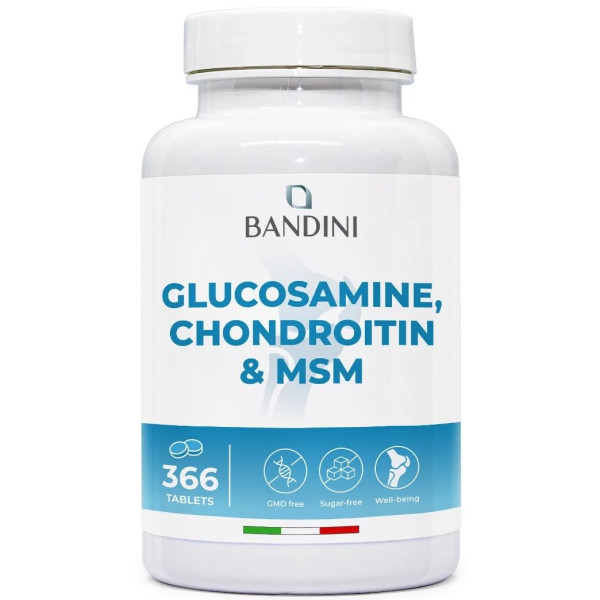 Глюкозамин, МСМ и хондроитин - 366 таблетки | Bandini Pharma - Италия
