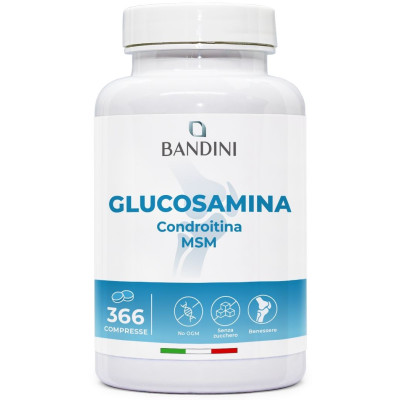 Глюкозамин, МСМ и хондроитин - 366 таблетки | Bandini Pharma - Италия