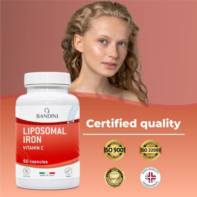 Липозомно желязо 30mg с комплекс от витамини - 60 капсули | Bandini Pharma - Италия