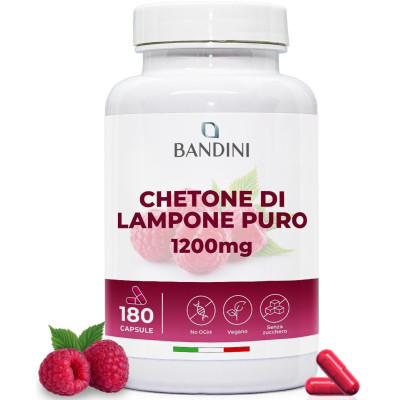 Малинови кетони 60mg - 180 капсули | Bandini Pharma - Италия
