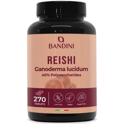 Рейши 650mg - 270 таблетки | Bandini Pharma - Италия
