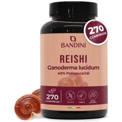 Рейши 650mg - 270 таблетки | Bandini Pharma - Италия