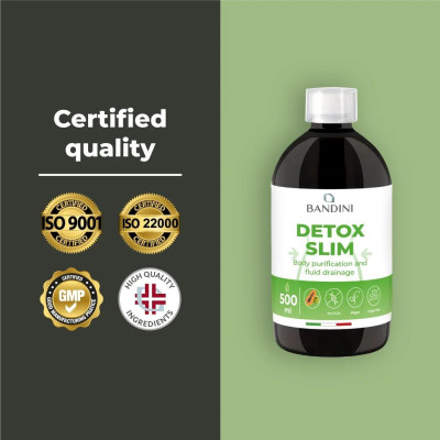 Detox Slim (билков комплекс за детокс и контрол на теглото) - 500ml | Bandini Pharma - Италия