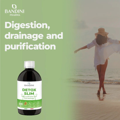 Detox Slim (билков комплекс за детокс и контрол на теглото) - 500ml | Bandini Pharma - Италия