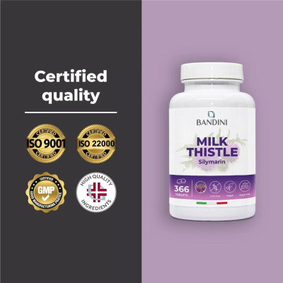 Екстракт от бял трън 300mg - 366 таблетки| Bandini Pharma - Италия
