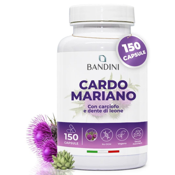 Бял трън, Артишок, Глухарче - 150 капсули| Bandini Pharma - Италия
