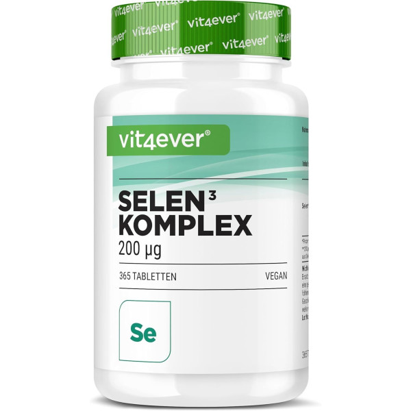 Селен 200mcg (троен комплекс) - 365 таблетки | Vit4ever - Германия