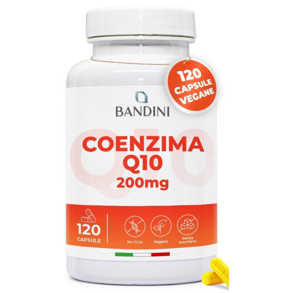 Коензим Q10 200mg - 120 капсули | Bandini Pharma - Италия